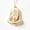 Ivory, variant on Acrylic Bell Ornament, 8 x 4 cm Flat 2D Shape with Gold Cord and Gold Bell Detail, Christmas Tree Mantel Window Hanging Decor - Purple Family Blessing