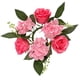 thumbnail image 5 of Anillos de velas navideñas, guirnalda navideña de 8 ", coronas pequeñas, candelabro de corona navideña para chimenea, velas cónicas para el hogar y la , Rosa Rosa Macarena Coronas de anillos con velas, 5 of 8