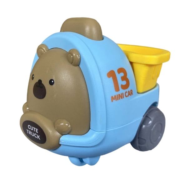 Push Toys Bear Cartoon Toys Truck 3 Year Old Boy Birthday Gift for Toddlers 1-3 No Battery Small Wheels Toys Vehicle for Student Young and Young
