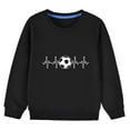 thumbnail image 4 of Spazoro Kids Girls Pullover Shirts Tee, Fashion Solid Color Spring and Summer Round Neck Long Sleeve Casual Tops for Child Girls Black Size 4 T, 4 of 4
