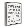 thumbnail image 3 of Stupell Industries True Love Romantic Phrase Inspirational Painting Gray Floater Framed Canvas Art Print Wall Art, 25 x 25, 3 of 9