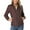 Café, variante sur Fashnice Manteaux Matelassés pour Femmes Manteau à Manches Longues Manteau à Fermeture à Glissière Vêtements d'Extérieur Manteaux de Travail Thermiques Bleu Marine TG