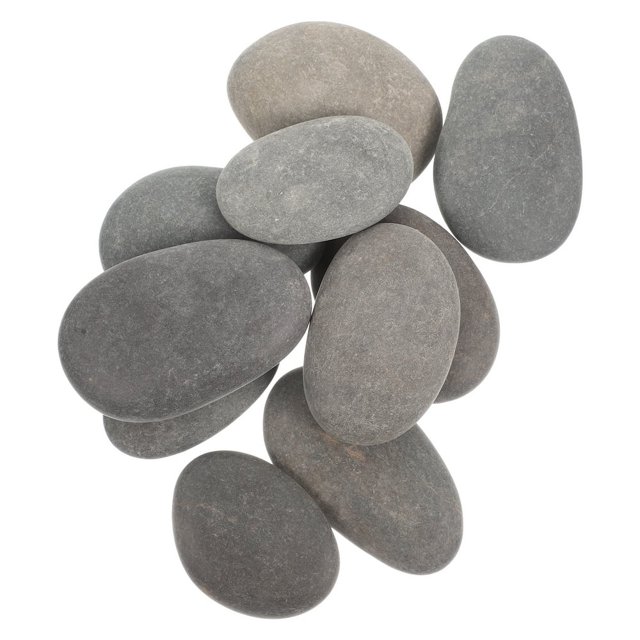 LOVEVER The Rock 10 Pcs Ornements de Jardin Pierres Lisses pour Peinture Pierre Créative Plate Graffiti Étudiant