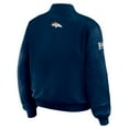 thumbnail image 3 of Women's WEAR by Erin Andrews Navy Denver Broncos Patch Full-Zip Bomber Jacket, 3 of 5