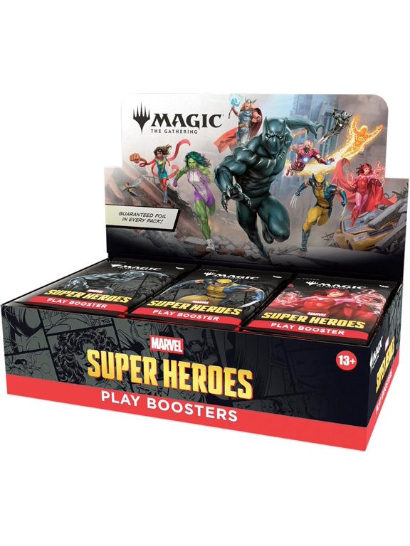 Collectible Magic: The Gathering | Marvel Super Heroes Play Booster Box | 30 Packs | Collectible Trading Card Game