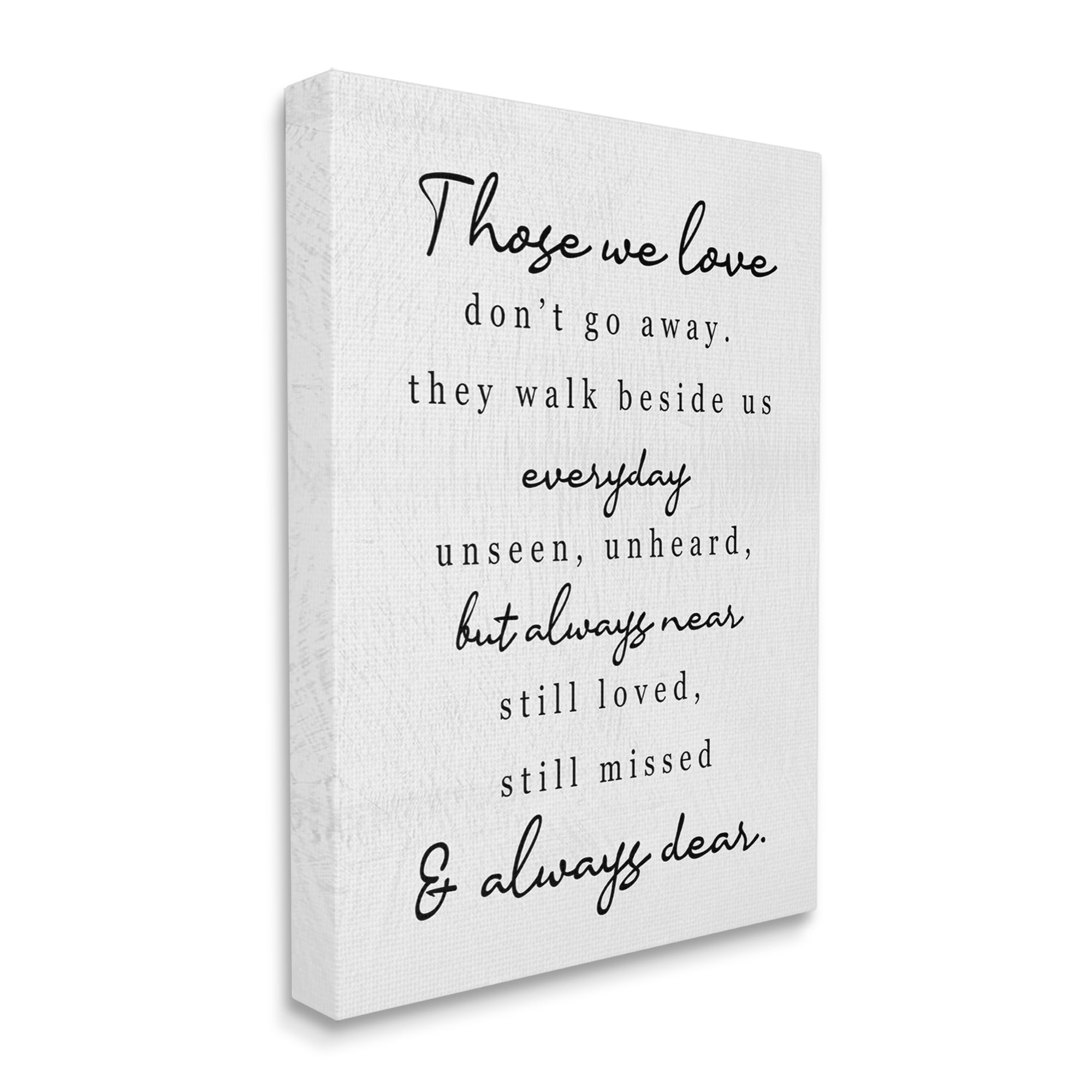 Stupell Industries Those We Love Poem Inspirational Painting Gallery Wrapped Canvas Print Wall Art, 24 x 30