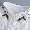 thumbnail image 6 of Camicover Embroidery Detachable Dickey Collar Half Shirt Blouse Collar Fake Collar for Women Girl, 6 of 7