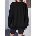 thumbnail image 3 of Weardear Oversized Sweatshirt for Women Crewneck Pullover Long Sleeve Printing Pattern Casual Tops, 3 of 5