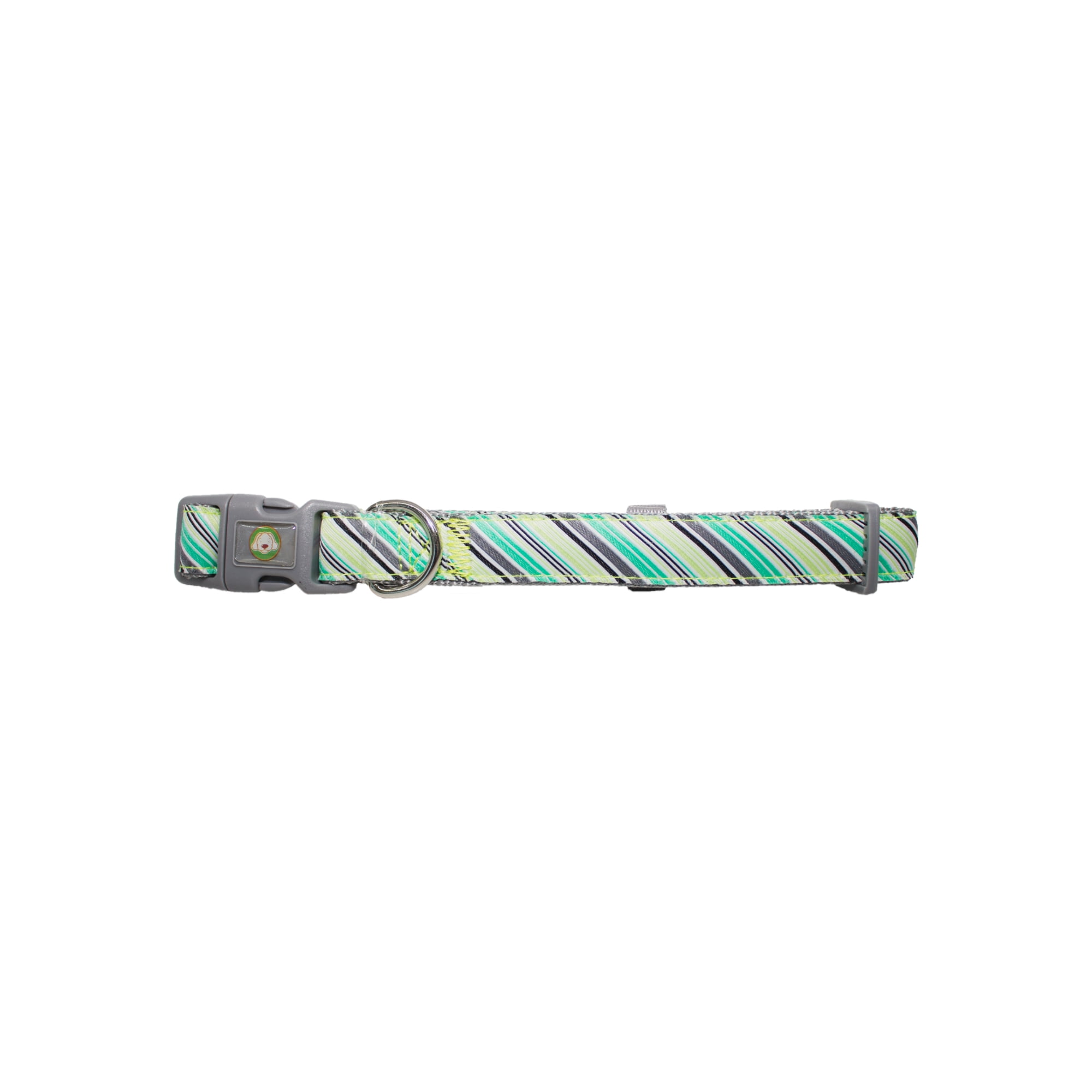 Collar Perro Diagonal M Verde Mascan