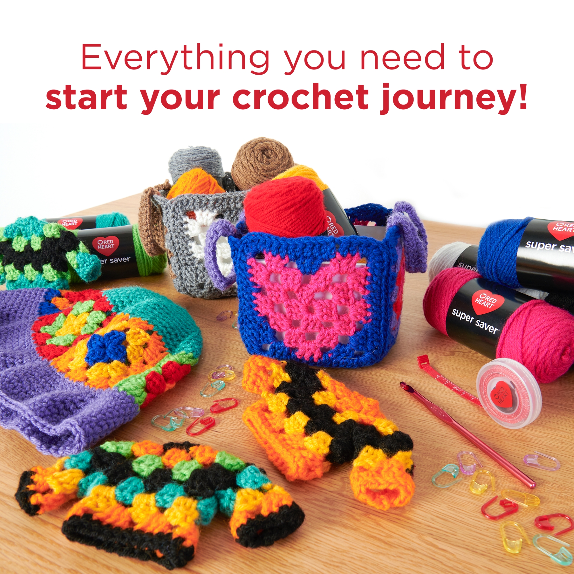 Red Heart Super Saver Super Crochet Kit photo 3