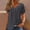 Black, variant on ALLLIST Summer Womens Tops Short Sleeve V-Neck Blouses Trendy Polka Dot Orange Shirts Womens Clothing