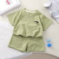 thumbnail image 6 of MEZZALL Child Girls Summer Short Sleeve Knit Outfit Sets Two Piece Casual Sporty Tracksuit For Toddler Kids Lightweight Breathable Fashion Clothes Sets Round Neck Versatile Clothing Sets, 6 of 8