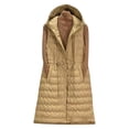 thumbnail image 2 of Roncen Women's Casual Sleeveless Quilted Vest - Loose Fit Mid-Length Winter Coat with Thick Padding - Solid Color Outerwear for Warm Layering and Stylish Comfort, 2 of 4