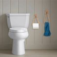 thumbnail image 4 of Portarrollos de papel higiénico de estilo rústico, accesorios de baño de ratán náutico, forro de cuero transpirable para baño de playa estilo granja, marrón (uso multifuncional), 4 of 5