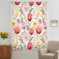thumbnail image 3 of Spring Tulip Sheer Curtains 72 Inches Long, Summer Floral Botanical Elegant Light Filering Curtains, Breathable Simi Curtain Privacy Drapes for Living Room Bedroom Lightweight Window Treatment, 3 of 9