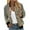 Green, variant on Herrnalise Women's Bomber Jacket Casual Coat Zip Up Outerwear Windbreaker Floral Prints Overcoat With Pockets Gray,M