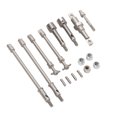 thumbnail image 3 of Eje De Transmisión RC Delantero, Duradero, Liviano, Resistente, De Alta Precisión, Plateado, De Acero Inoxidable, Eje De Transmisión CVD Para Axial SCX24 Cergrey RC Drive Shaft Axle, 3 of 8