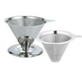 thumbnail image 4 of Mashaouyo Filtre à Café Réutilisable Portable pour Maison Camping V60 Filtre en Acier Inoxydable, 4 of 9