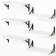 thumbnail image 1 of Estantería flotante YGEOMER de 42 cm para pared Farmhouse White (juego de 6), 1 of 7
