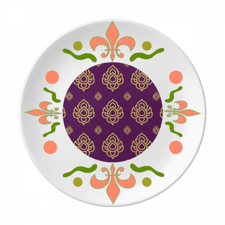 

kingdom en purple art illustration Flower Ceramics Plate Tableware Dinner Dish