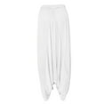 thumbnail image 4 of UJNDER Women's Plus Size Solid Color Casual Loose Yoga Pants Trousers Harem Pant for Comfort White S, 4 of 8