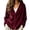 Wine1, variant on Ixbnca Velvet Cardigan for Women Loose Solid Color Long Sleeve Tops Casual Button Down V-Neck Winter Outerwear