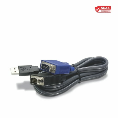 UPC: 0710931304350 | TRENDnet TK-CU10 10-feet USB KVM cable for TK-803R/1603R
