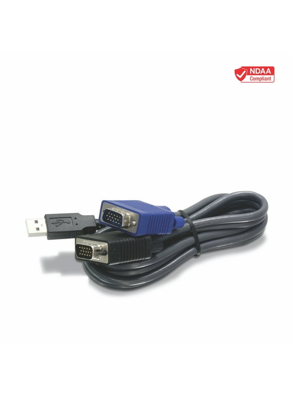 TRENDnet TK-CU10, 10-feet USB KVM cable for TK-803R/1603R