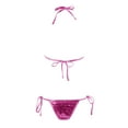 thumbnail image 5 of BOBOGOJP Women's Triangle Bikini Set Sexy Halter String Two Piece Swimsuit Brazillian Bathing Suit Cheeky Cute Swimwear Pink for Size L, 5 of 5
