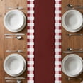 thumbnail image 6 of Fat Chef Table Runner - 48 Inch Long, Kitchen Dining Table Runner Dresser Scarves, Red Gourmet Kitchen Red Black Buffalo Plaid Farmhouse Decor for Coffee Tables Wedding Party Banquet, 6 of 8