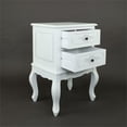 thumbnail image 3 of Home Grove End Table 19Wx15Dx27"H wooden white square cabinet, 3 of 8