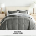 thumbnail image 6 of Noble Linens 5 Piece Bedding Bundle, Reversible Comforter and Patterned Sheet Set, Twin, 6 of 7