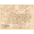 thumbnail image 2 of Brakenridge 24x19 White Modern Wood Framed Museum Art Print Titled - Louisville Kentucky - Breckenridge 1879, 2 of 4