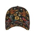thumbnail image 2 of Kdxio Unisex Sunflower Rooster Pattern Baseball Cap Unisex Washed Classic Adjustable Hat, 2 of 8