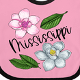thumbnail image 4 of Inktastic Mississippi Magnolia Flowers and Leaves Boys or Girls Baby Bib, 4 of 4