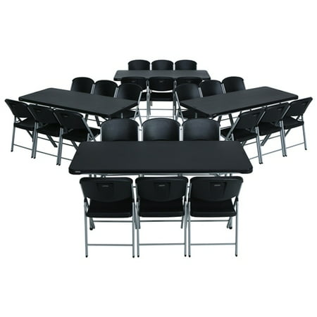 chairs folding tables table chair lifetime foot combo commercial stacking piece rectangular nesting ft walmart toys sets equipment