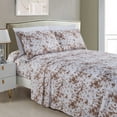 thumbnail image 2 of Elegant Comfort 6-Piece Set, 1500 Series, Spiral Tie-DyeSheet Set Full, Mocha, 2 of 5