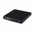 thumbnail image 2 of Xglysmyc USB2.0 External Blu Ray CD DVD Drive Burner,Slim Portable CD DVD RW BD-ROM Player Writer for Laptop Desktop Notebook Support Mac OS Windows XP/7/8/10 (Black), 2 of 4