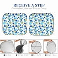 thumbnail image 6 of Fotbe Golden Blue Snowflakes 2-Piece Car Windshield Sun Shade | Sun Blocker for Car Windshield | Foldable Automotive Interior Accessories for Sun Protection-Medium, 6 of 7