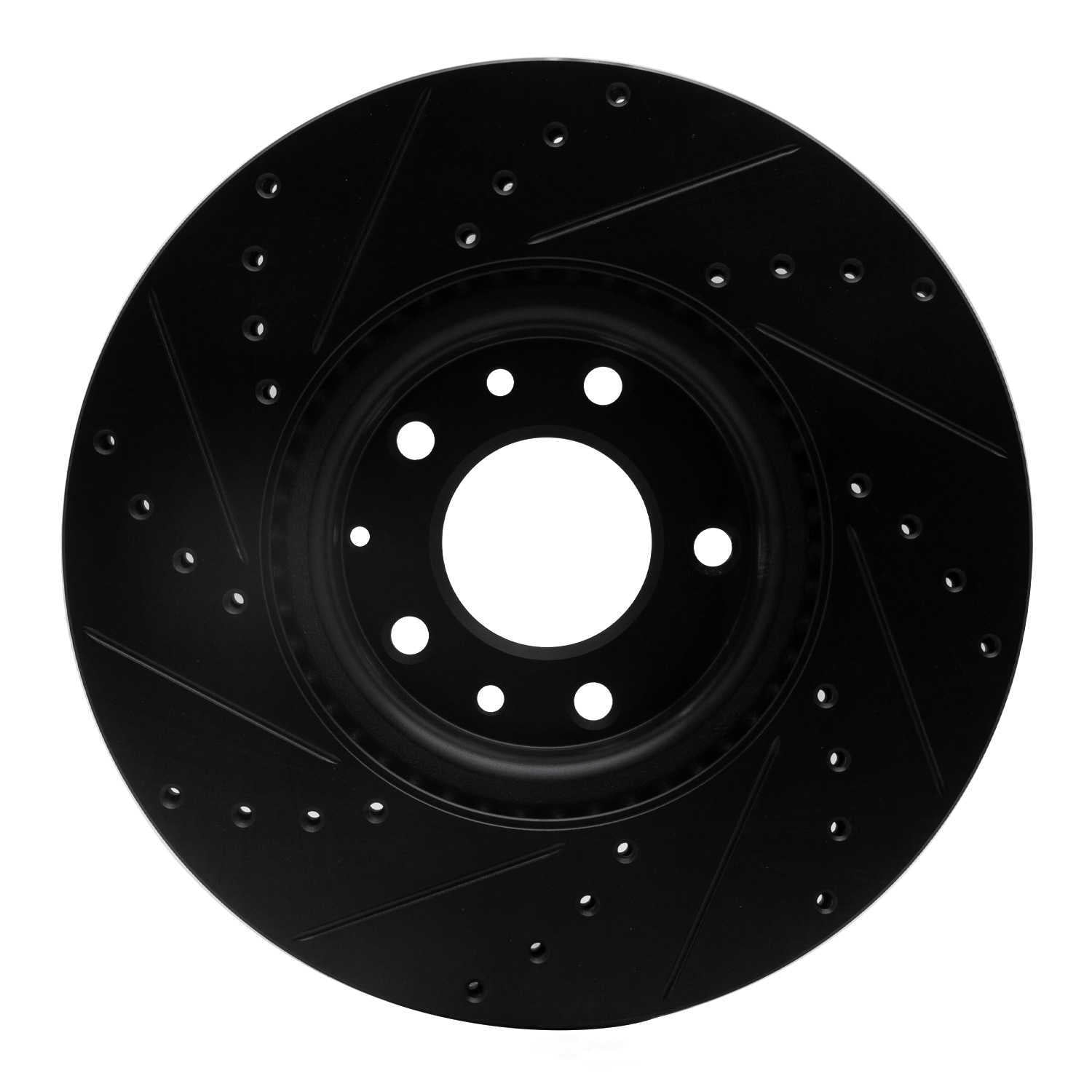 Dynamic Friction Company 633-80045R DFC Brake Rotor - Drilled And Slotted - Black