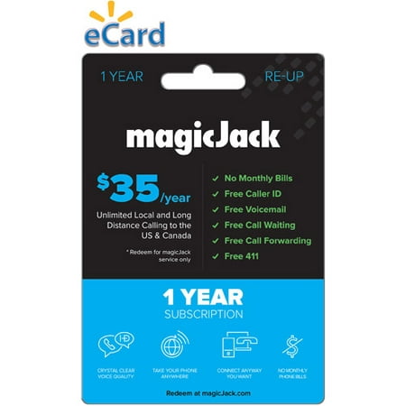 magicJack $35/12-Month (Email Delivery) (Best Cell Phone Month To Month Plans)