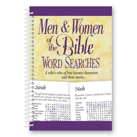Men & Women of the Bible Word Searches, (Spiral-Bound)