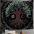thumbnail image 2 of Tapestry Tree Of Life para pared, 150 x 150 cm, microtela de fibra, 2 of 3