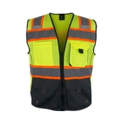 KV02 - Kolossus Deluxe High Visibility Vest with Multi Frontal Pockets | ANSI Class 2 Compliant