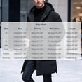 thumbnail image 3 of Ceisia Mens Mid Length Hooded Zipper Winter Puffer Coat Thick Warm Insulated Casual Outerwear For Men Black XXL Gift, 3 of 5