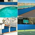thumbnail image 3 of TKOOFN 6' x 50' Outdoor Privacy Fence Screen Mesh Cover for Backyard Deck, Patio, Garden, Pool, Blue, 3 of 10