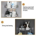 thumbnail image 2 of Mobutofu Stainless Steel Corner Rack for Bathroom Triangle Shelf Storage for Homeowners 1Pack, 2 of 5