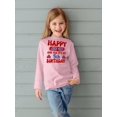 thumbnail image 2 of Happy 4Th Of July 5Th Bday Long Sleeve Toddler -Image by Shutterstock,  2 Toddler, 2 of 4