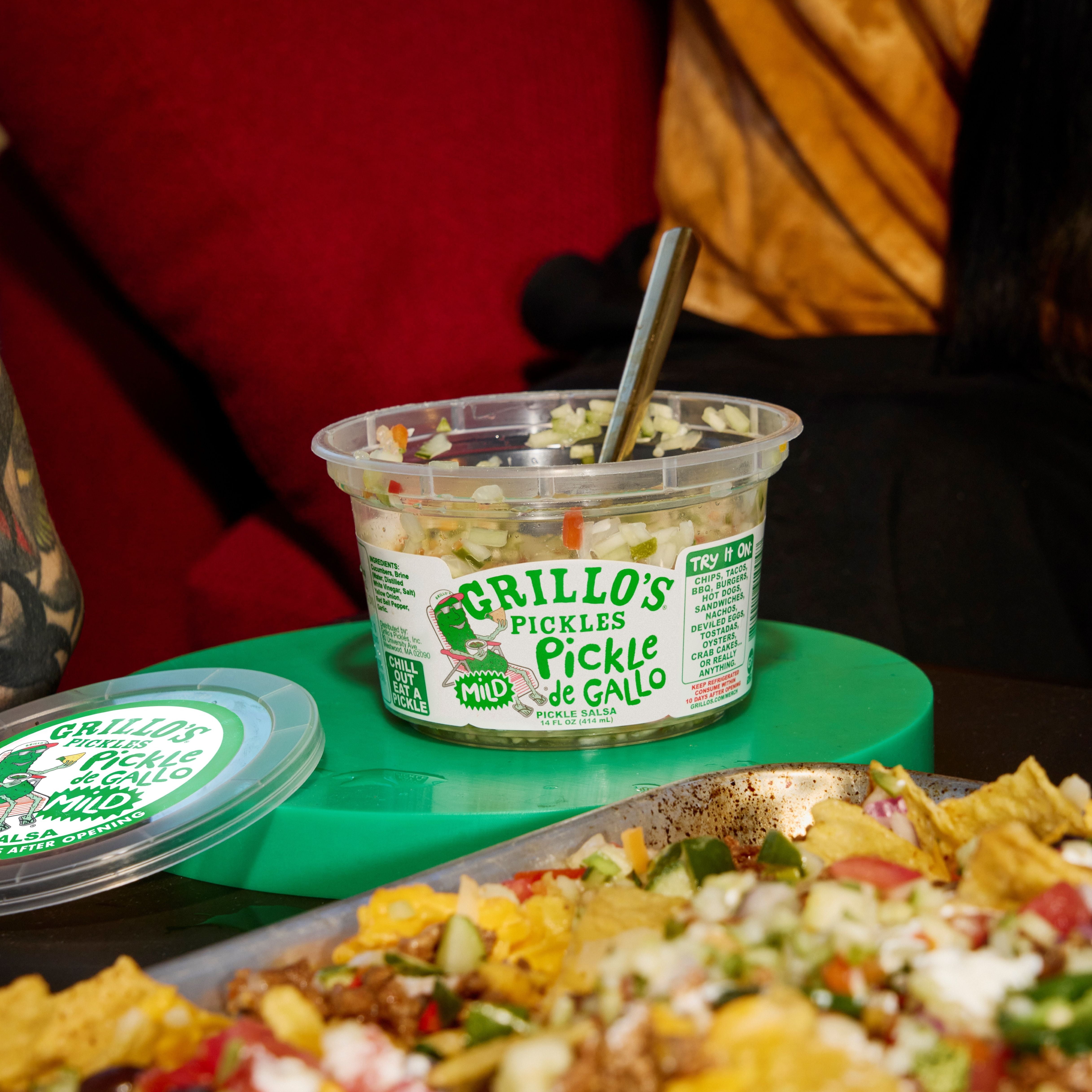 Grillo's Pickles Kosher Gluten Free Mild Pickle de Gallo Pickle Salsa, 14 oz Tub