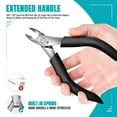 thumbnail image 2 of Toenail Clippers for Thick Nails - Heavy Duty Professional Thick & Ingrown Toe Nail Clipper for Men & Elderly, Large Toenail Scissors for Seniors/Mens/Women,Long Handle Safety Strong RONAVO(Black), 2 of 8
